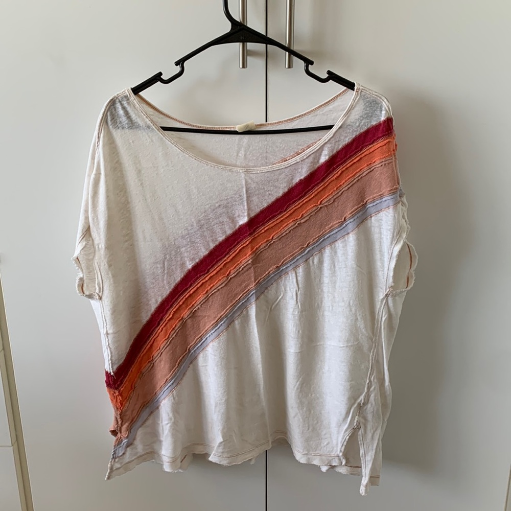 We the Free rainbow t-shirt, size M